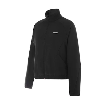 (Women) adidas Black Waterproof Zip-Up Stand Collar Jacket JE3579