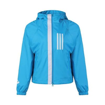 (Women) adidas Blue Hooded Sports Jacket DZ0035