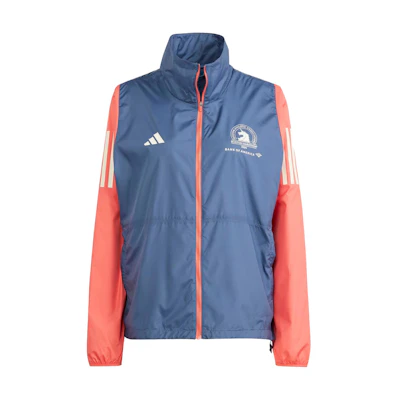 (Women) adidas Boston Marathon 2024 Celebration Jacket Blue Retro Track Jacket. IT1450