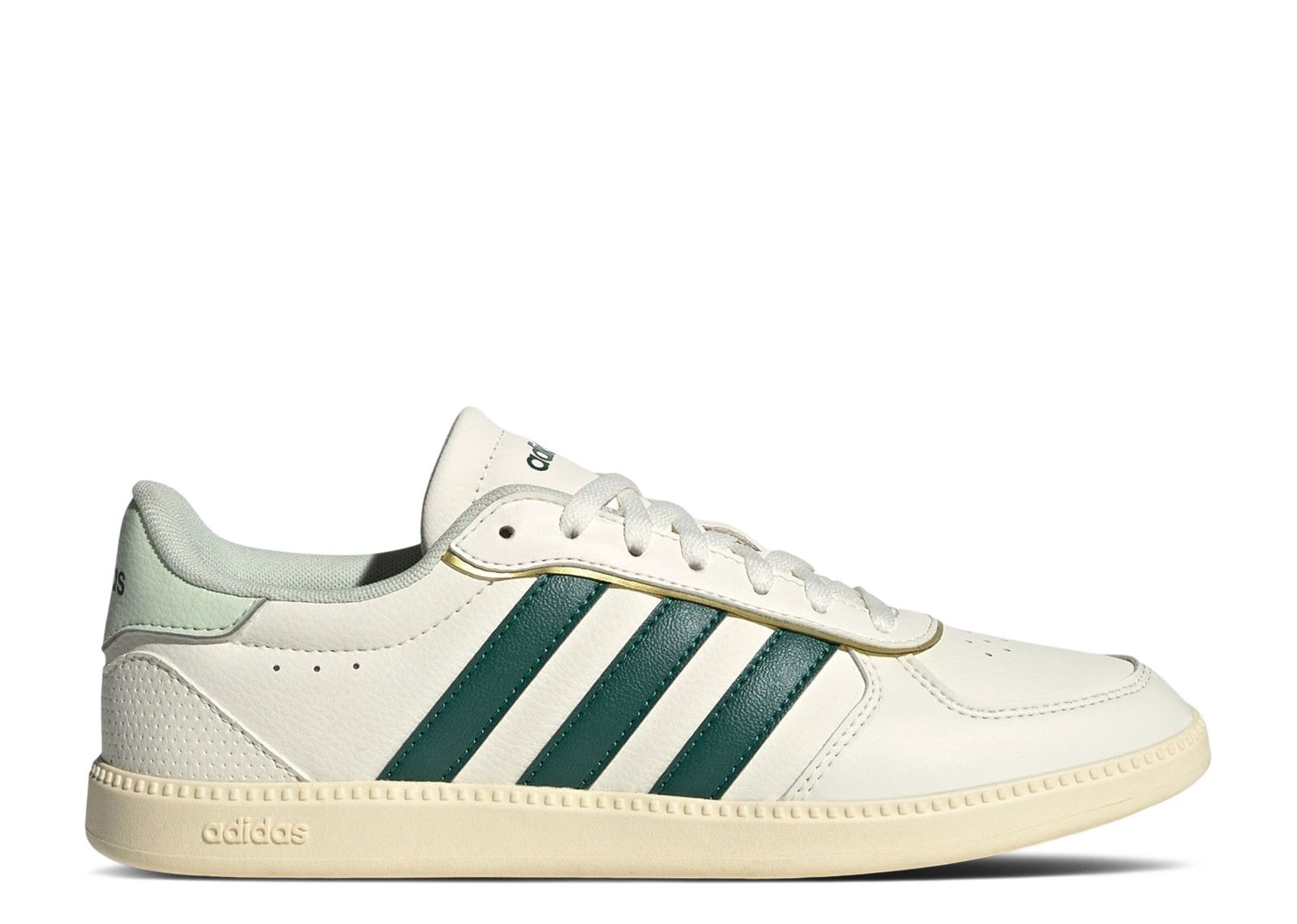 (Women) adidas Breaknet Sleek 'Core White Collegiate Green' JQ8259
