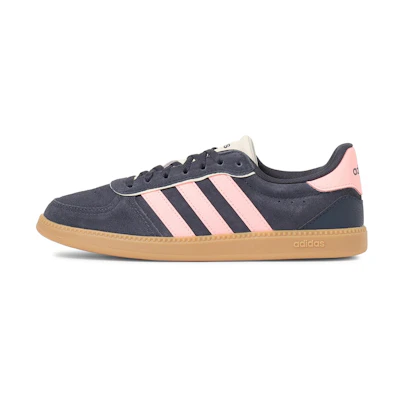 (W) Adidas Breaknet Sleek Suede Shad/Pink/Off White Sneakers