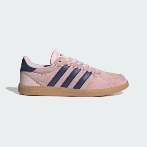 (Women) adidas Breaknet Slick Clear Pink/Dark Blue/Gum JR6906