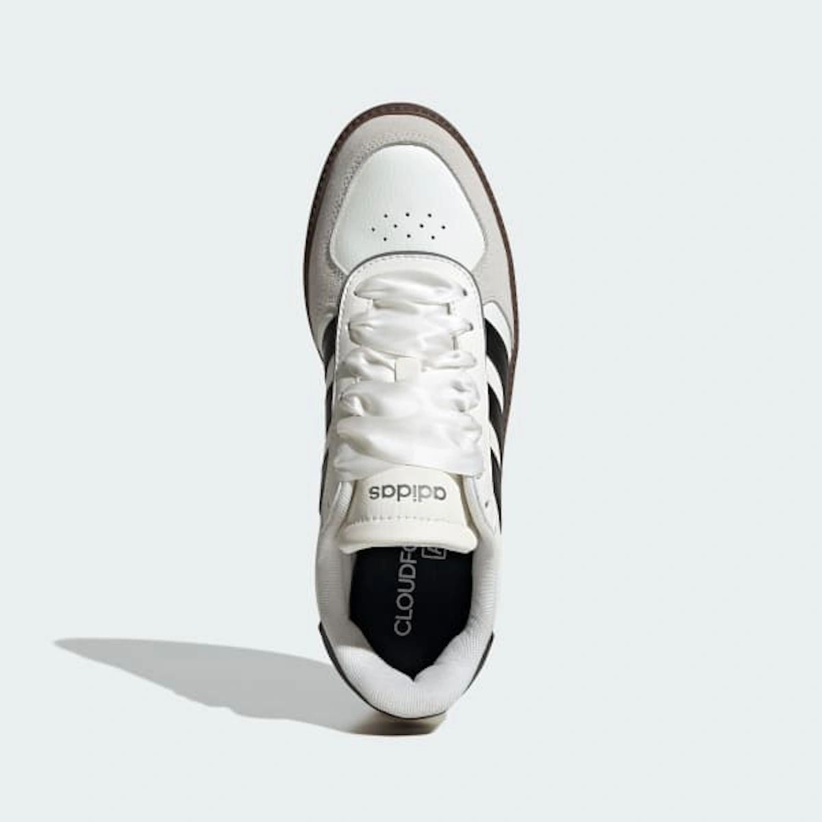 (Women) Adidas BreakNet Slick Sneakers Core White/Core Black/Grey Three