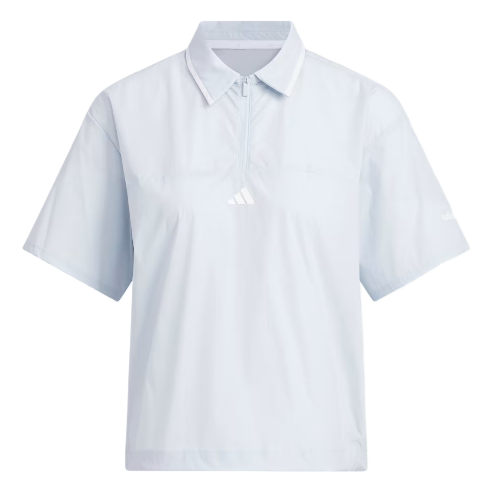 (Women) adidas Breathable Woven Golf Shirt - Comfortable Sportswear KB4731