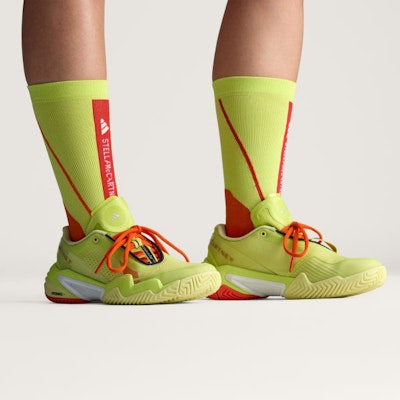(W) Adidas by Stella McCartney Barricade Bahia Glow/Ice Yellow/Collegiate Orange JR3283 Lookbook (W) Adidas by Stella McCartney Barricade Bahia Glow/Ice Yellow/Collegiate Orange JR3283