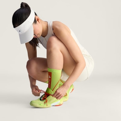 (W) Adidas by Stella McCartney Barricade Bahia Glow/Ice Yellow/Collegiate Orange JR3283 Cheap (W) Adidas by Stella McCartney Barricade Bahia Glow/Ice Yellow/Collegiate Orange JR3283