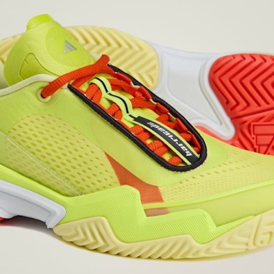(W) Adidas by Stella McCartney Barricade Bahia Glow/Ice Yellow/Collegiate Orange JR3283 2