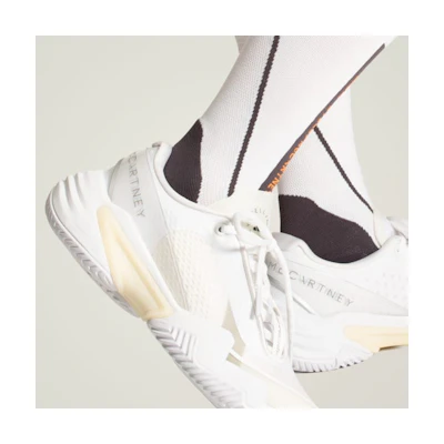(W) adidas by Stella McCartney Barricade Cloud White/Almond Milk-Smc/Willow Grey