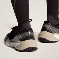 (Women) adidas by Stella McCartney Barricade Core Black/Silver Metallic/Almond Milk-Smc JR3287 (Women) adidas by Stella McCartney Barricade Core Black/Silver Metallic/Almond Milk-Smc JR3287