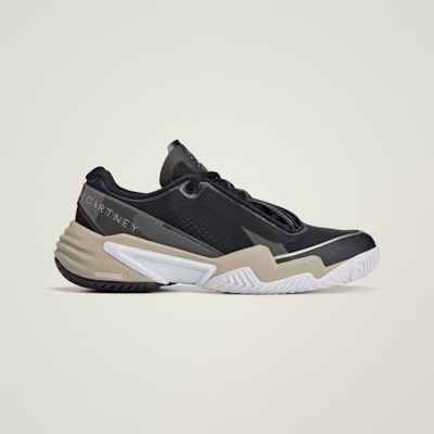 (Women) adidas by Stella McCartney Barricade Core Black/Silver Metallic/Almond Milk-Smc JR3287 Order (Women) adidas by Stella McCartney Barricade Core Black/Silver Metallic/Almond Milk-Smc JR3287
