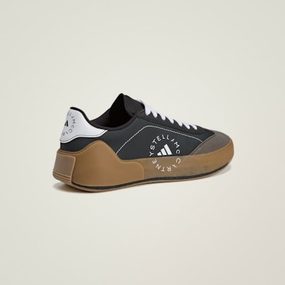 (W) adidas by Stella McCartney Court Boost 'Gum Core' Wanita Sneakers IE3494 Details for (W) adidas by Stella McCartney Court Boost 'Gum Core' Wanita Sneakers IE3494