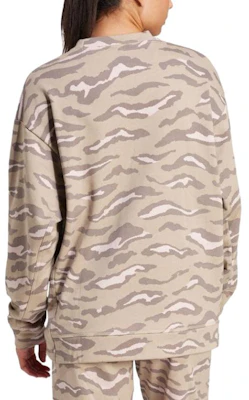 (W) アディダス カモフラージュ クルーネック 長袖 スウェットシャツ ベージュ IN3632 Shop (W) アディダス カモフラージュ クルーネック 長袖 スウェットシャツ ベージュ IN3632