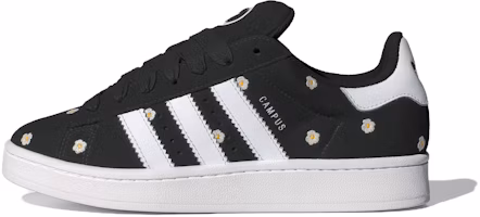 (Women) adidas Campus 00s 'Black White Floral Embroidery' IF9640 (Women) adidas Campus 00s 'Black White Floral Embroidery' IF9640