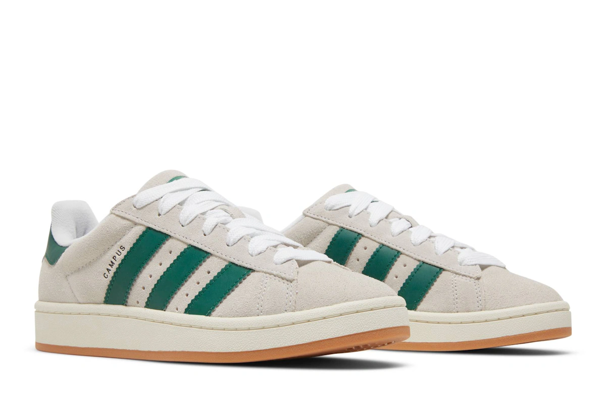 (Women) adidas Campus 00s 'Crystal White Dark Green' GY0038