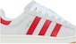 (W) adidas Campus 00s 'Crystal White Scarlet' Putih Kristal Merah GY0037