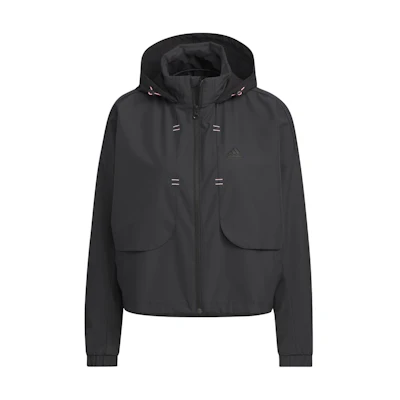 (Women) adidas Casual Black Full-Zip Hoodie Jacket IM8991