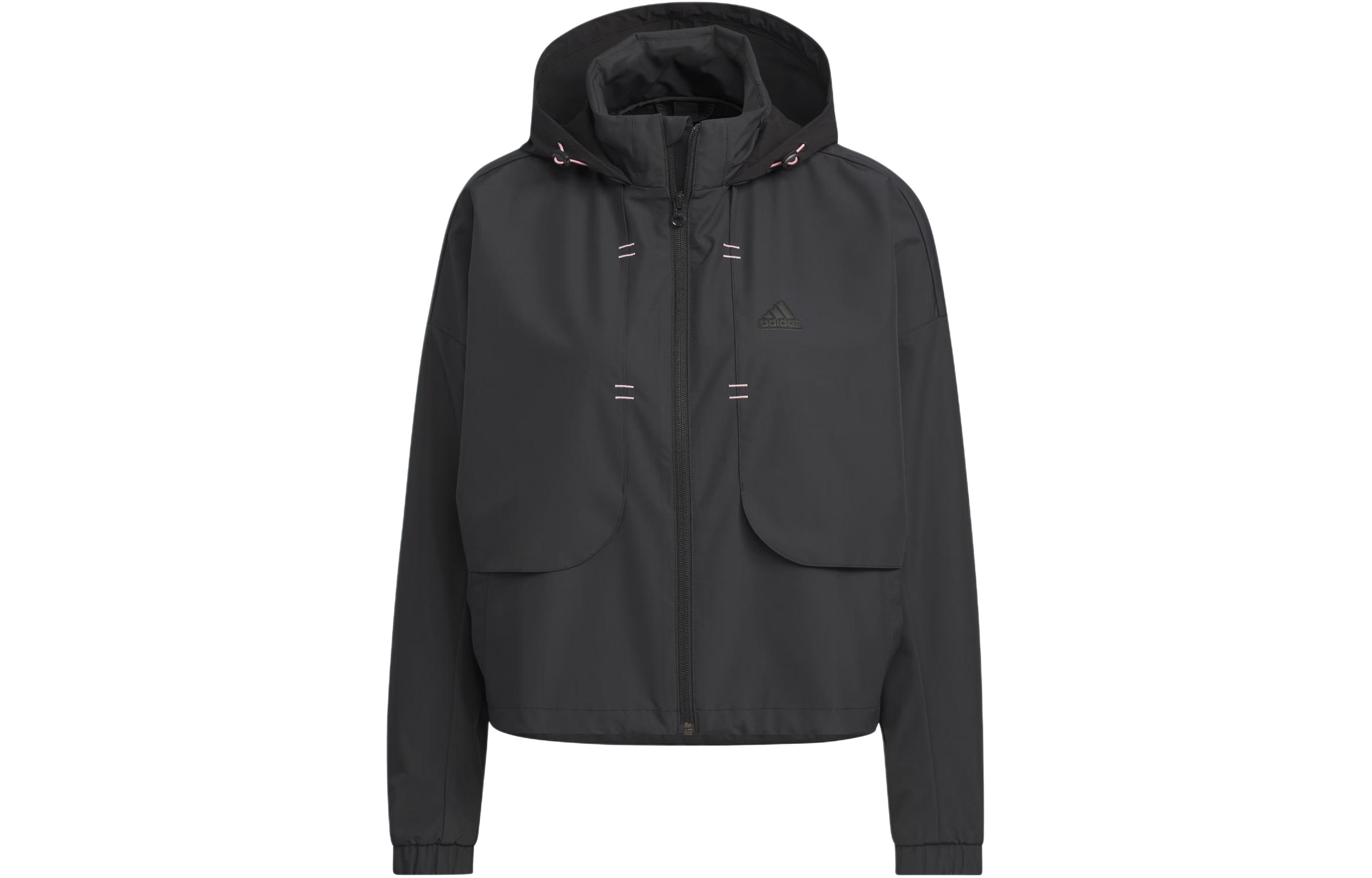 (Women) adidas Casual Black Full-Zip Hoodie Jacket IM8991 圖 2