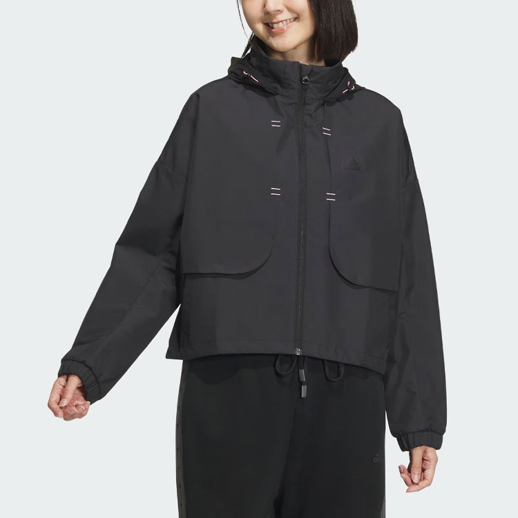 (Women) adidas Casual Black Full-Zip Hoodie Jacket IM8991 圖 3