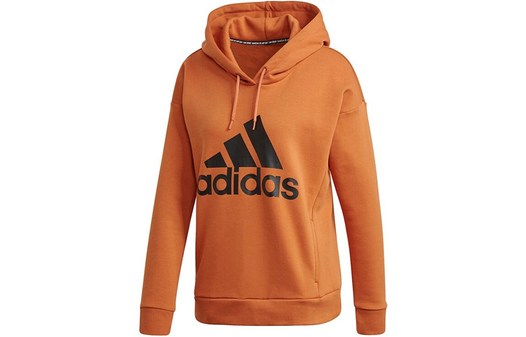 (Women) adidas Casual Pullover Hoodie Khaki Brown FS8999