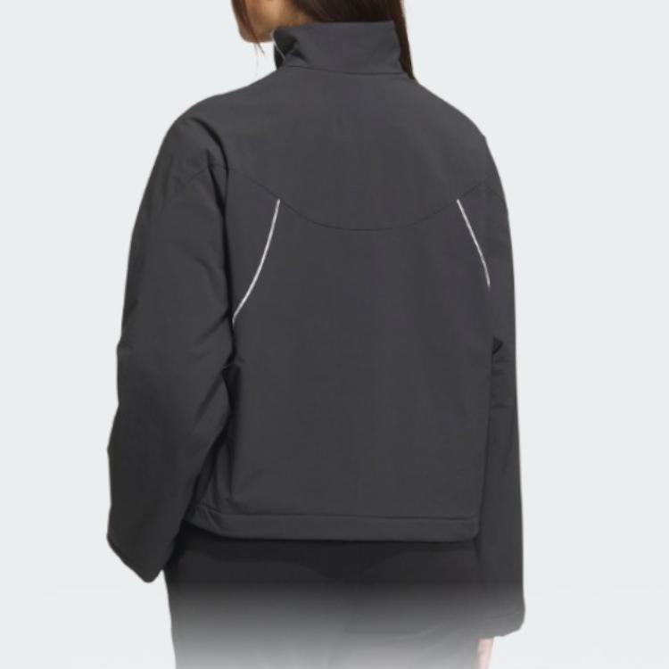(Women) adidas Casual Sports Zip Jacket Carbon Black/Bright White JY8062 圖 4