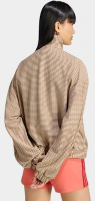 (Women) adidas Check Track Top - Crystalline Linen: Aura Coffee LE8307 Order (Women) adidas Check Track Top - Crystalline Linen: Aura Coffee LE8307