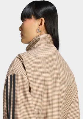 (Women) adidas Check Track Top - Crystalline Linen: Aura Coffee LE8307 Shop (Women) adidas Check Track Top - Crystalline Linen: Aura Coffee LE8307