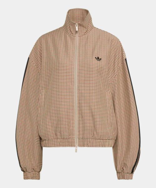 Details for (Women) adidas Check Track Top - Crystalline Linen: Aura Coffee LE8307