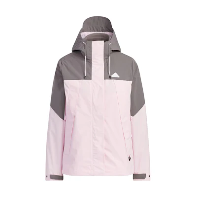 (Women) adidas City Escape 3-In-1 Fleece Jacket Pink for Women JE8588
