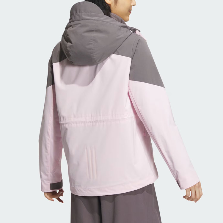 Purchase (W) adidas City Escape 3-In-1 Jaket Fleece Pink Wanita JE8588