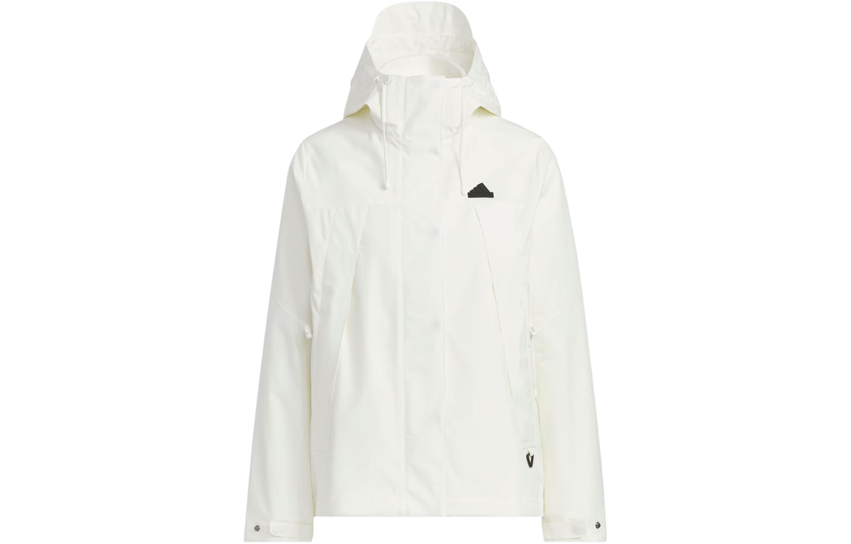 (Women) adidas City Escape 3-In-1 Fleece Jacket Womens Hoodie - Han Jade White JF6659 圖 2