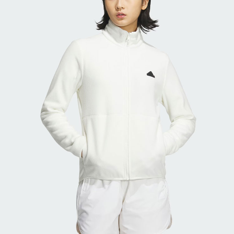 (Women) adidas City Escape 3-In-1 Fleece Jacket Womens Hoodie - Han Jade White JF6659 圖 7