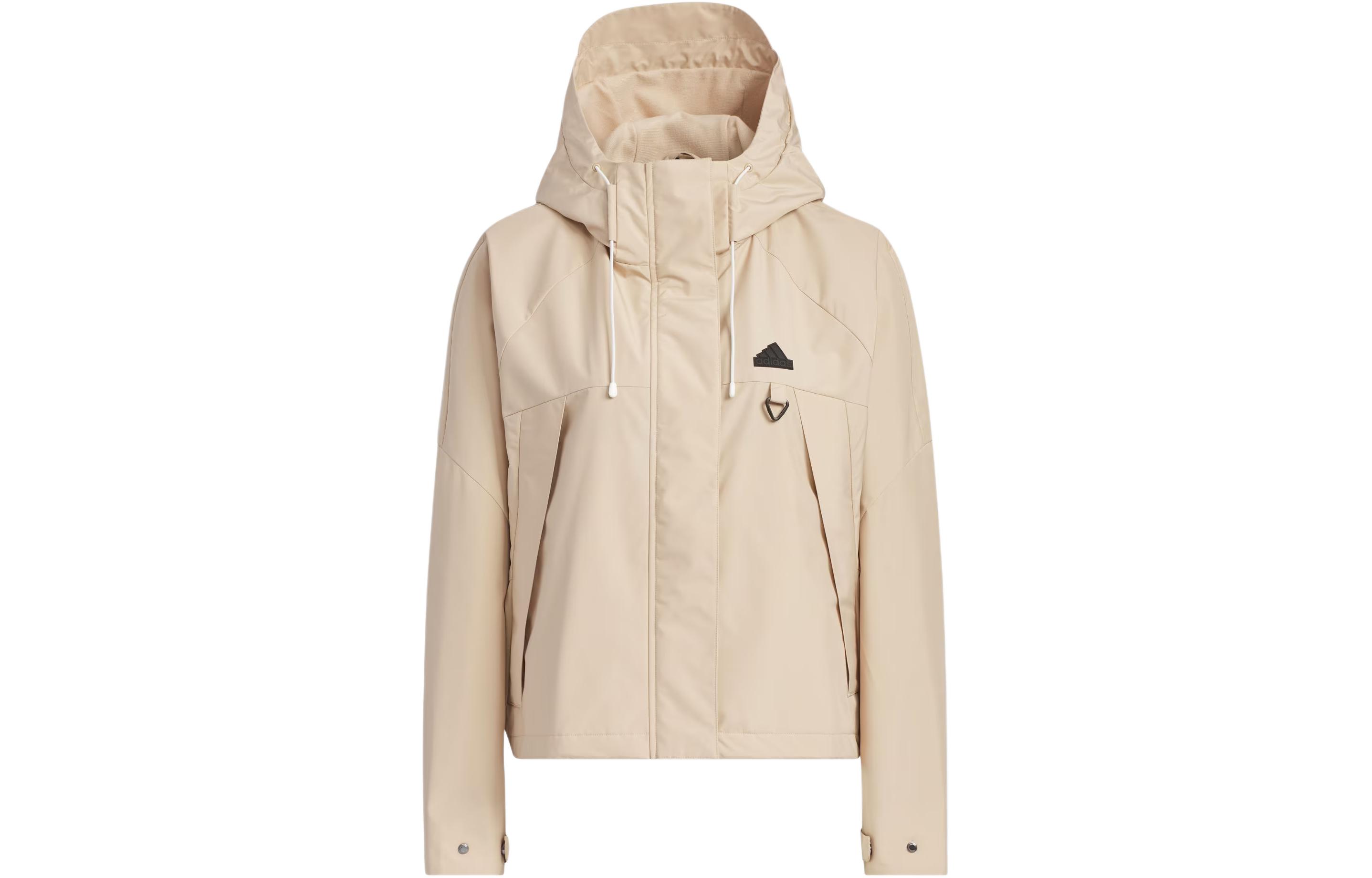 (Women) adidas City Escape Woven Jacket Casual Hooded Coat - Magic Light Brown JE8591