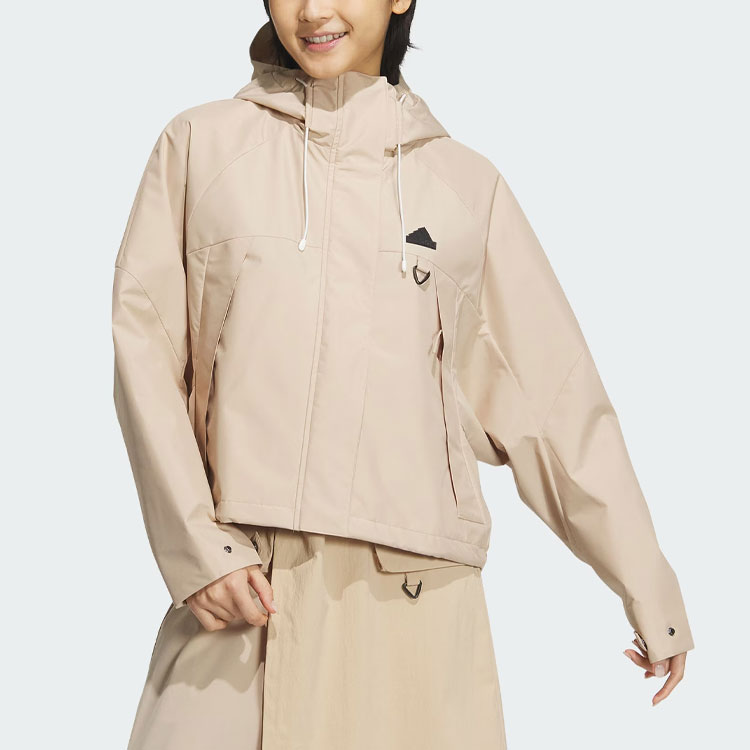 Lookbook (Women) adidas City Escape Woven Jacket Casual Hooded Coat - Magic Light Brown JE8591