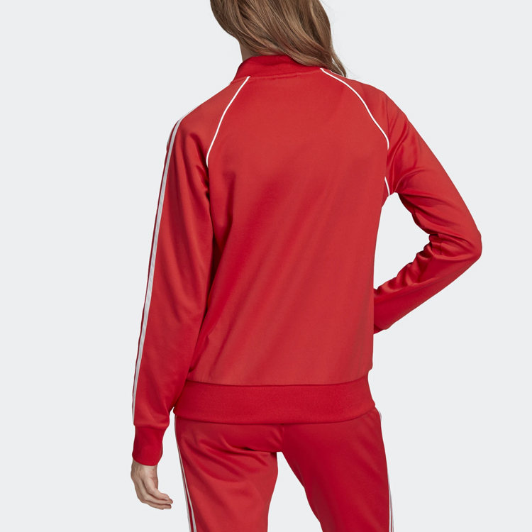 (Women) adidas Classic Colorblock 3-Stripes Track Jacket Red FM3313 圖 5
