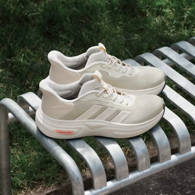 (W) adidas Cloudfoam 緩震 Rapidfit 鞋款 夢幻白/活力橘/純橘 KK3477 4