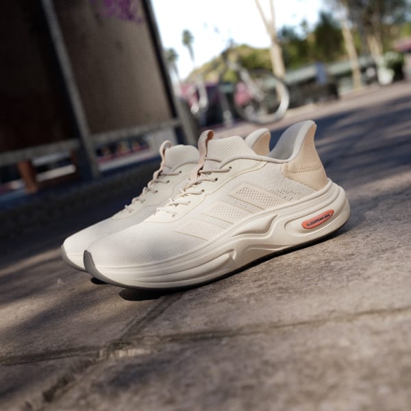 Cheap (W) adidas Cloudfoam 緩震 Rapidfit 鞋款 夢幻白/活力橘/純橘 KK3477