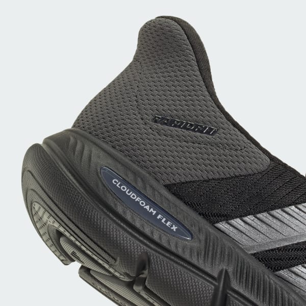 Sizing (W) adidas Cloudfoam Flex Lounge Rapidfit 黑色/鐵灰金屬/灰六 HQ4940