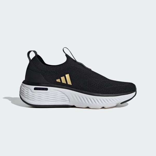 (Women) adidas Cloudfoam Go Sock 'Black White Matte Gold' ID4040