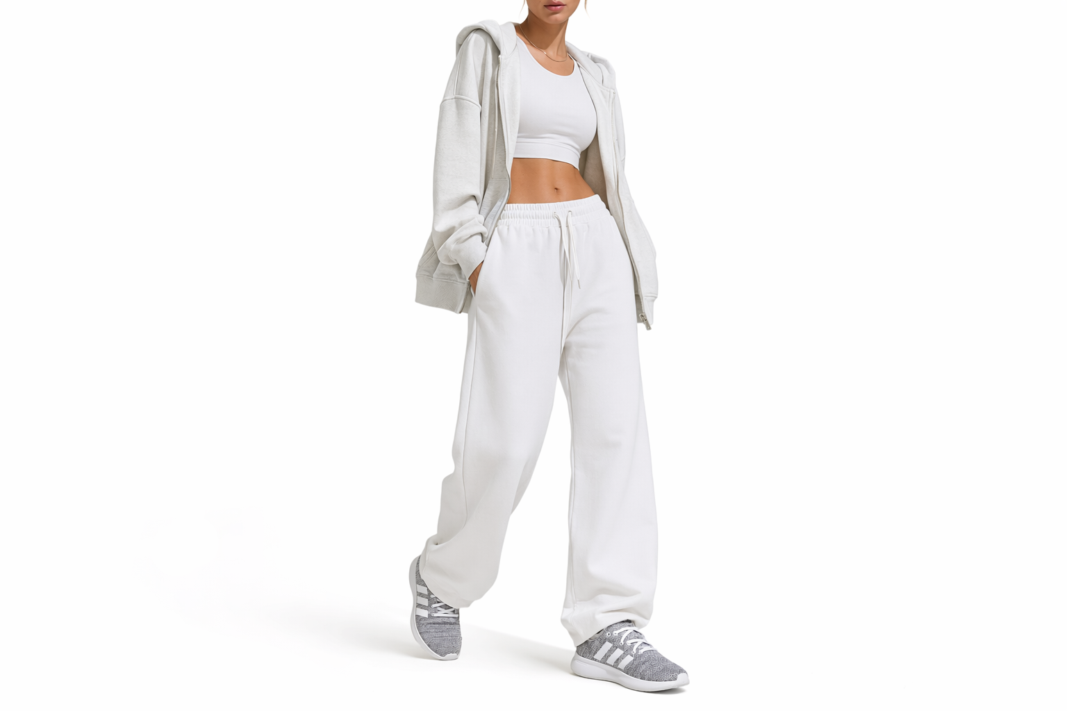 Order (W) 아디다스 클라우드폼 퓨어 '헤더 화이트' ️  (Adidas Cloudfoam Pure 'Heather White' ️) IF3393