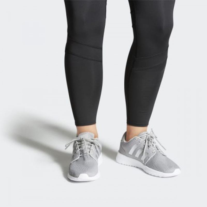 Sizing adidas neo Qt Racer 女款 白灰