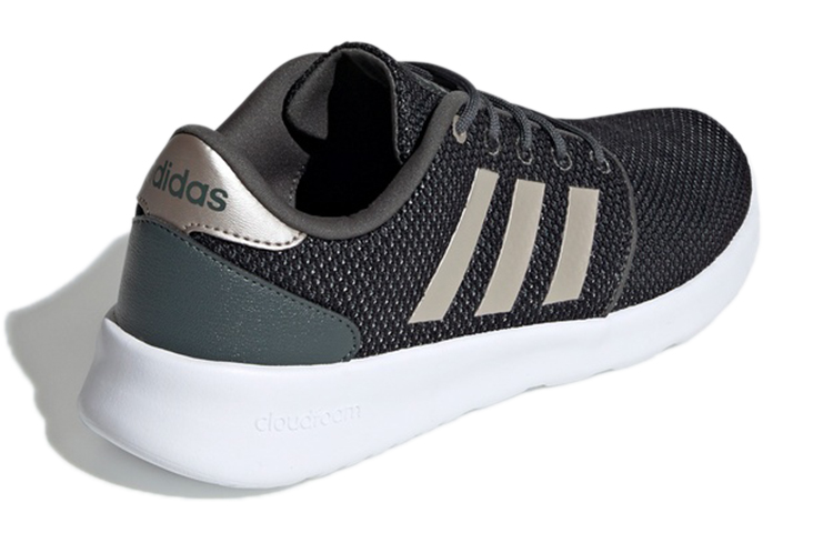 Shop (W) Sepatu Adidas Cloudfoam Qt Racer 'Hitam Coklat Metalik' F34785