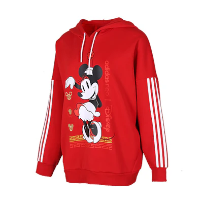 (Women) adidas CNY Minnie Mouse Print Sweater Women’s - Light Scarlet Red GE7774