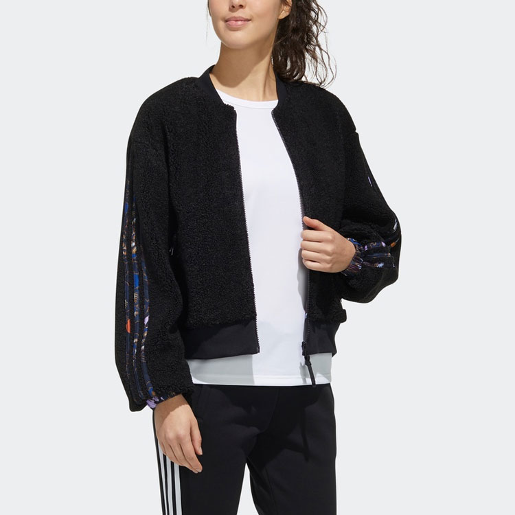 Cheap (W) adidas CNY W Mic Bomber Reversible Jacket Corak Bunga GG0770