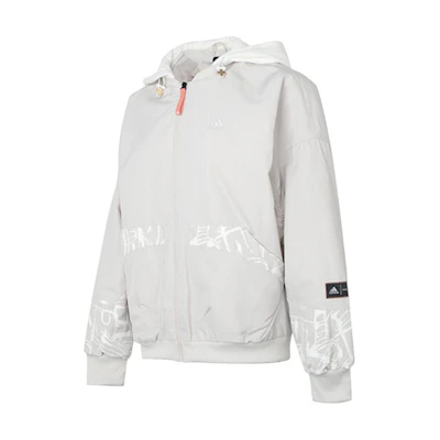 (Women) adidas CNY Warm Jkt T2 Hooded Casual Jacket White. HZ2998
