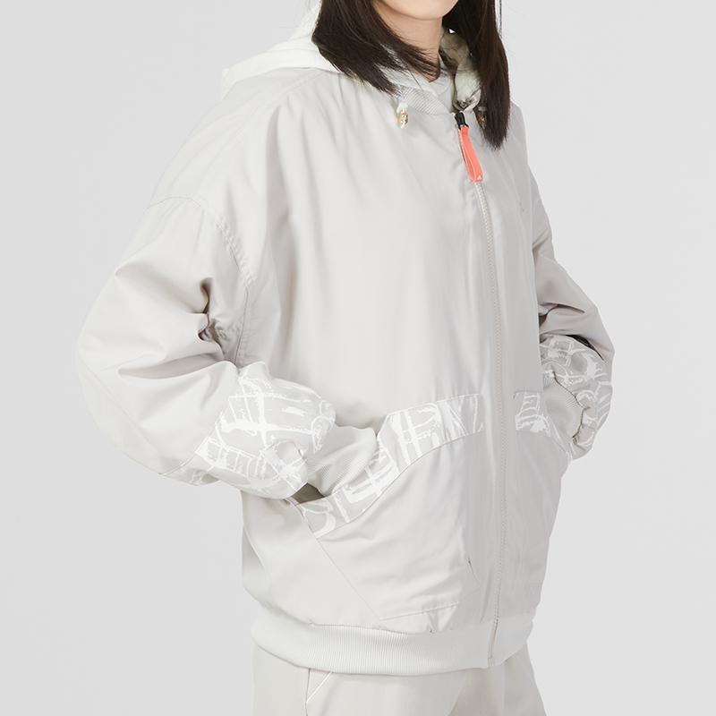 Purchase (W) adidas 新年款連帽休閒外套 白色 (CNY Warm Jkt T2)。 HZ2998