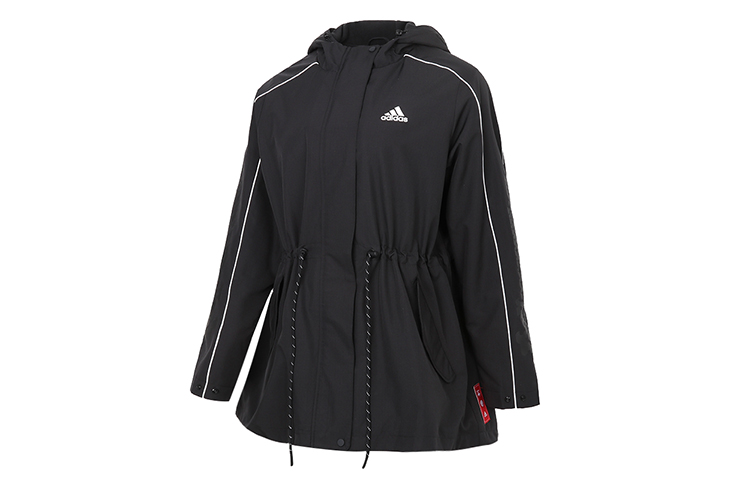 (Women) adidas CNY Warm Woven Fleece-Lined Hoodie Jacket Black Edition GP0625
