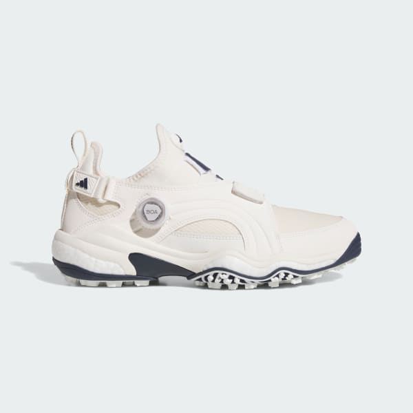 (Women) Adidas CODECHAOS 25 Mid-Cut BOA Spikeless Golf Shoes Chalk White/Collegiate Navy/Chalk White JQ7718