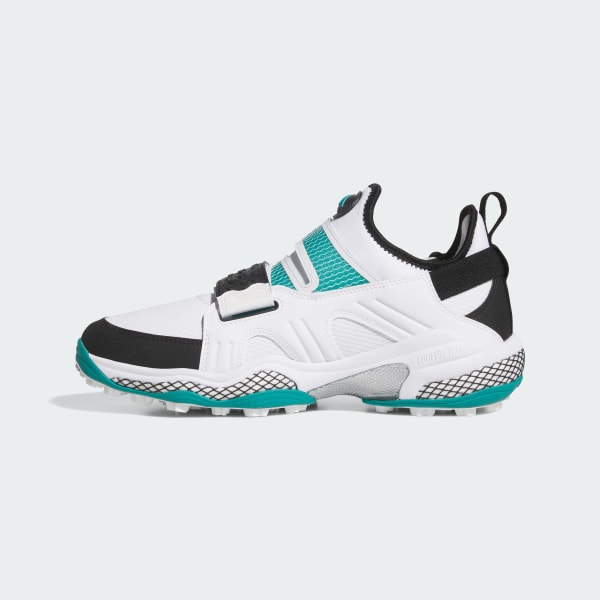 Details for (W) Adidas CodeChaos 25 Golf Sin Tacos Blanco/Negro/Teal Medio-Corte BOA JP5187
