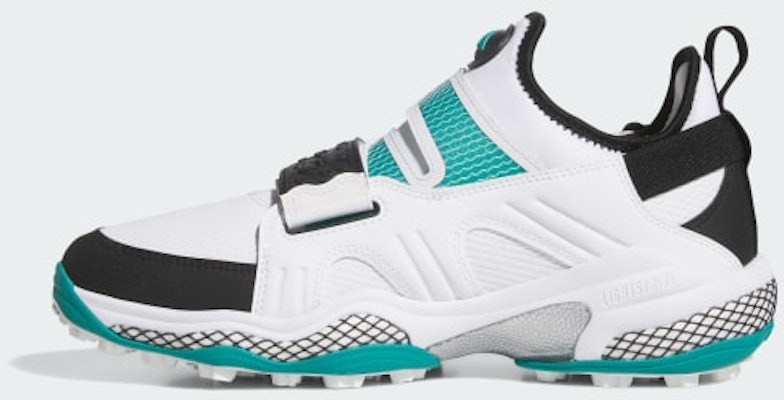 (Women) Adidas CodeChaos 25 Mid-Cut BOA Spikeless Golf Shoes Cloud White/Core Black/Pure Teal JP5187 Details for (Women) Adidas CodeChaos 25 Mid-Cut BOA Spikeless Golf Shoes Cloud White/Core Black/Pure Teal JP5187