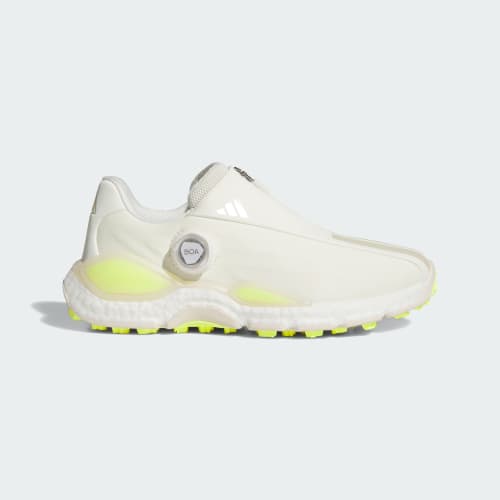 (Women) adidas CodeChaos 27 Boa Spikeless Golf Shoes Off White/Zero Metalic/Frozen Lemon KI5754